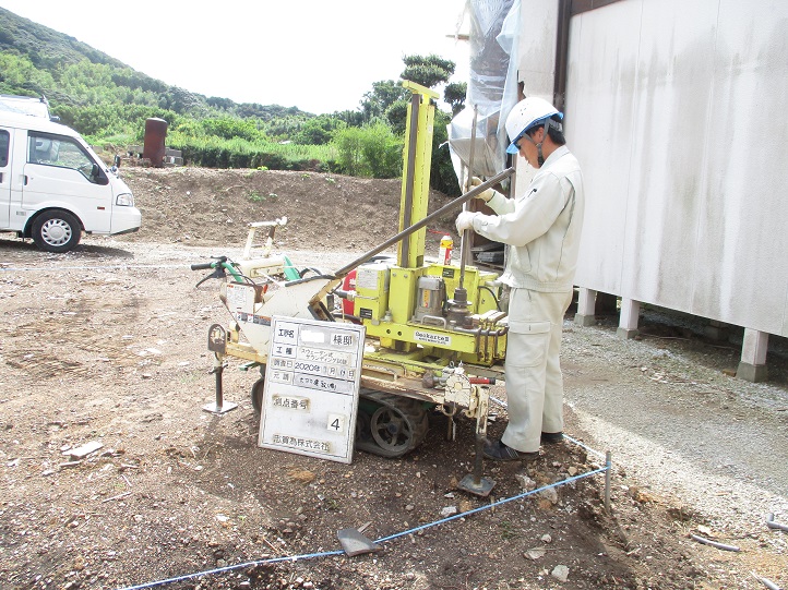 K様邸地盤調査 写真