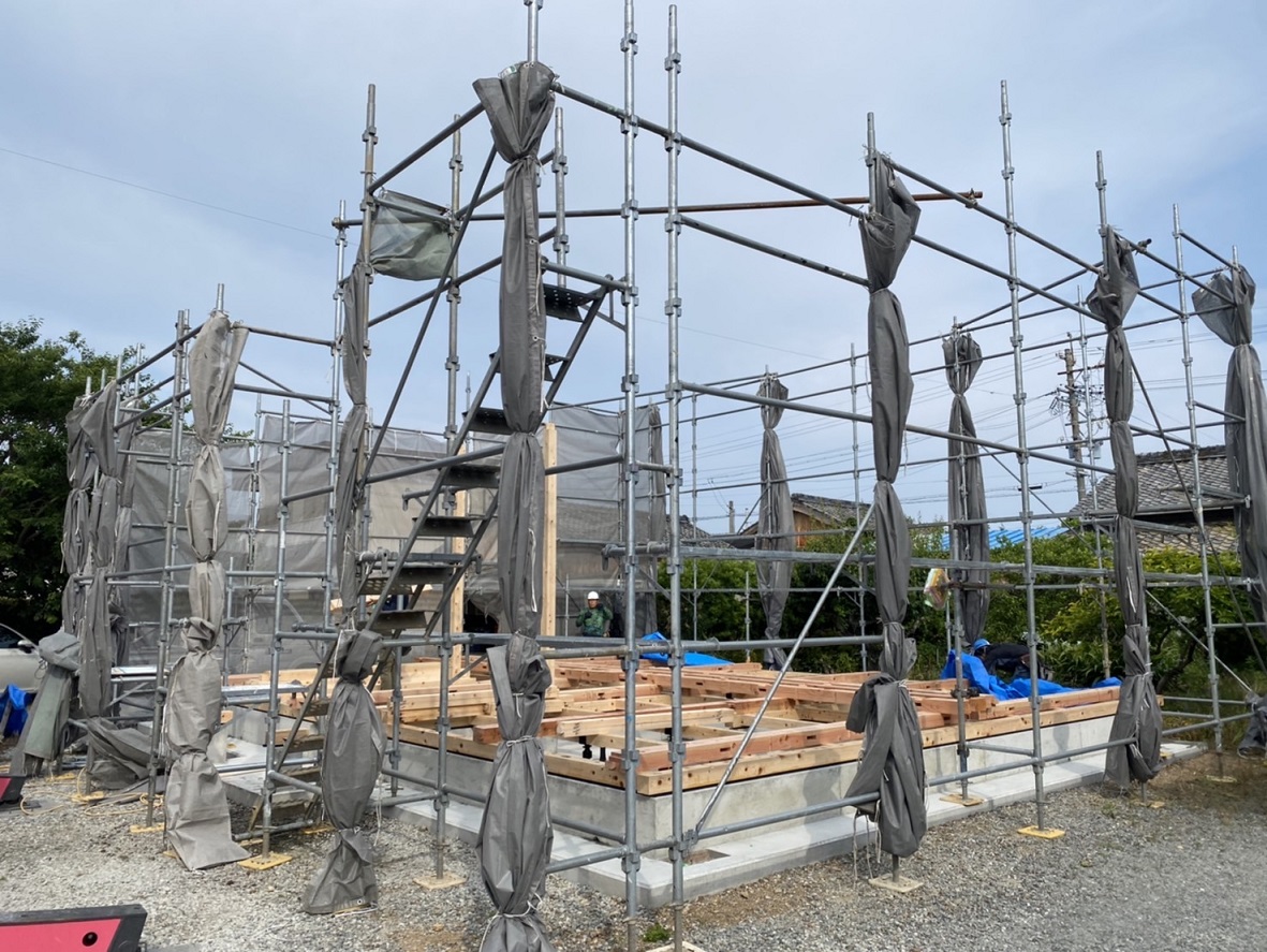 【新築】S様邸建方 写真