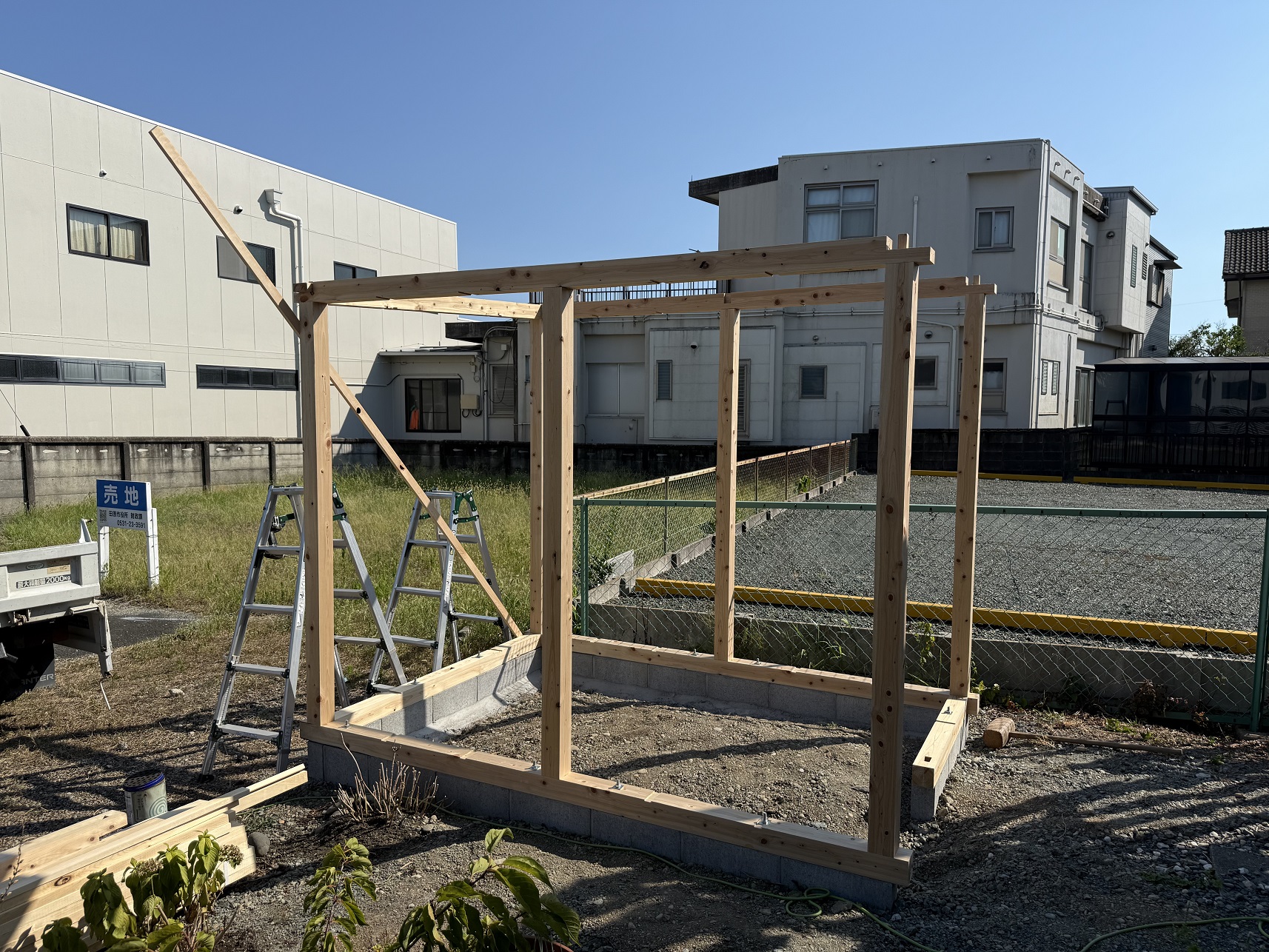 N様邸物置小屋新築工事 写真
