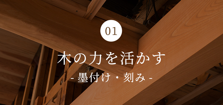 木の力を活かす-墨付け・刻み-