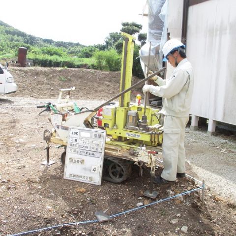 K様邸地盤調査 写真