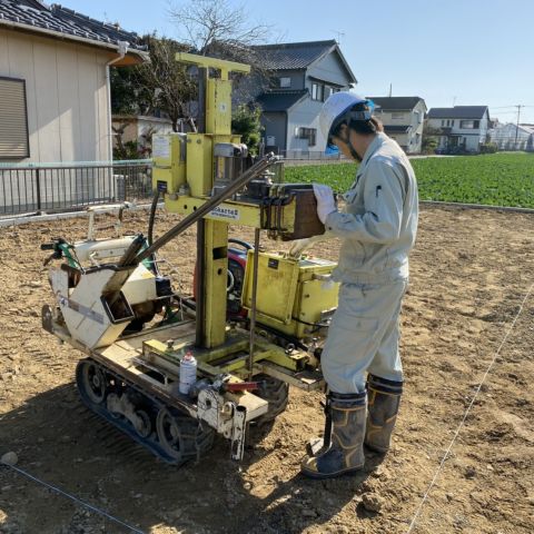 豊橋市K様邸地盤調査 写真