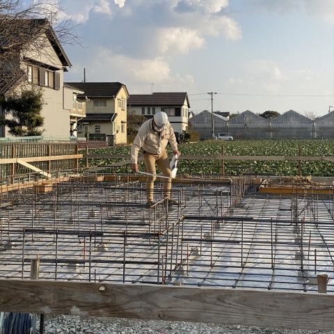 豊橋市K様邸基礎配筋検査 写真