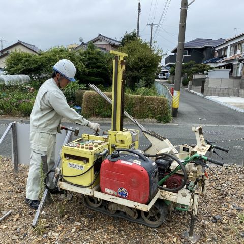 田原市H様邸地盤調査 写真