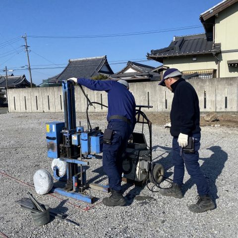 田原市T様邸地盤調査 写真