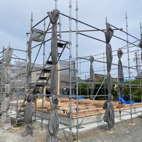 【新築】S様邸建方 写真