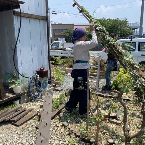 N様邸既設ウッドデッキやり替え工事 写真