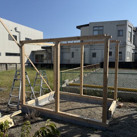 N様邸物置小屋新築工事 写真